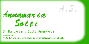 annamaria solti business card