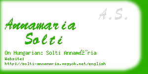 annamaria solti business card